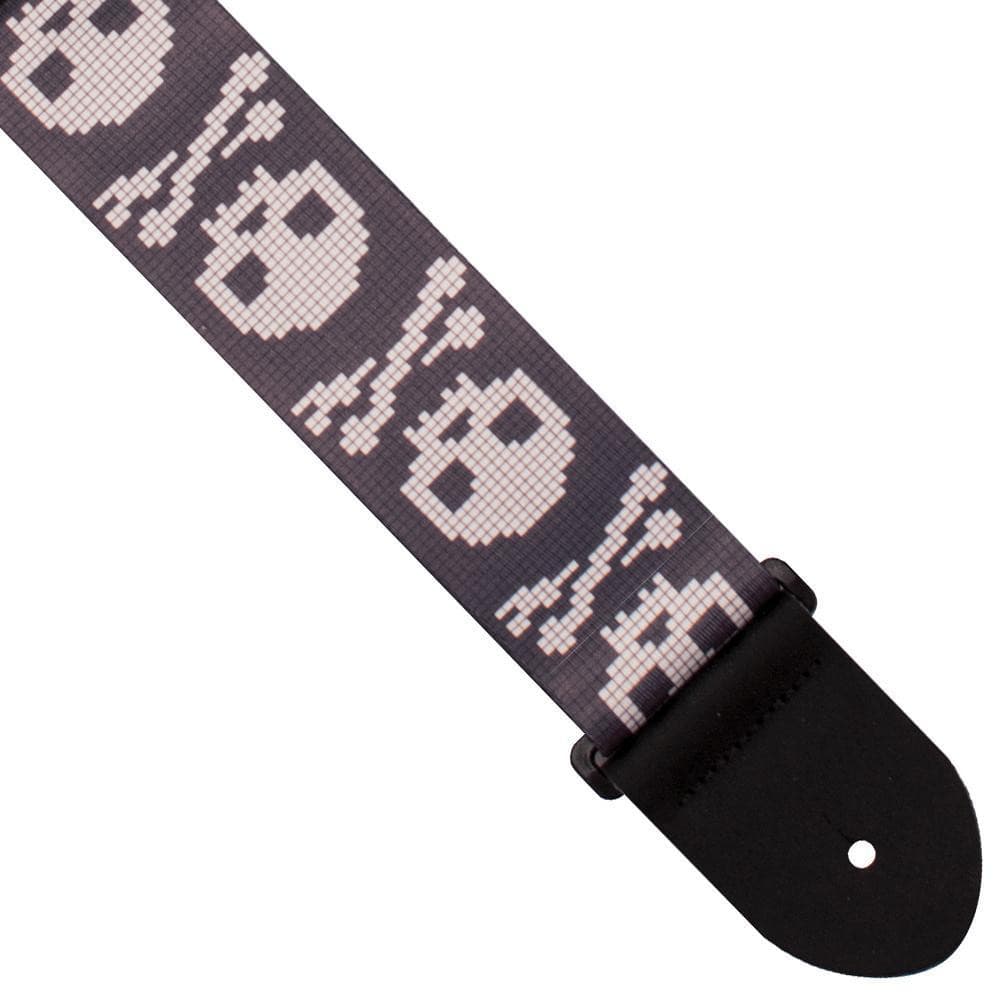 Perris Jacquard Strap ~ Skull, Accessory for sale at Richards Guitars.