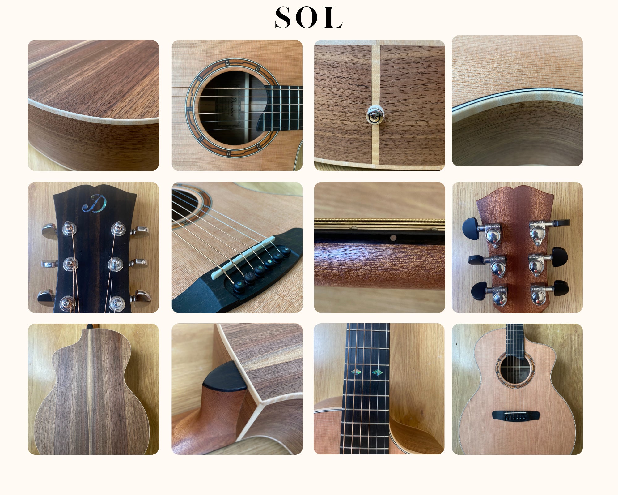 Dowina Walnut (Sol)  GAC Left Handed, Acoustic Guitar for sale at Richards Guitars.