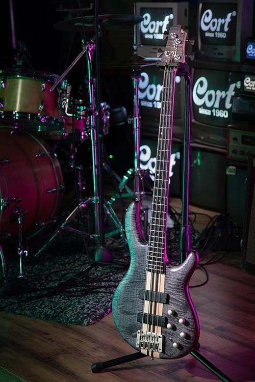 Cort A4 Plus FMMH Open Pore Blue Black, Bass Guitar for sale at Richards Guitars.