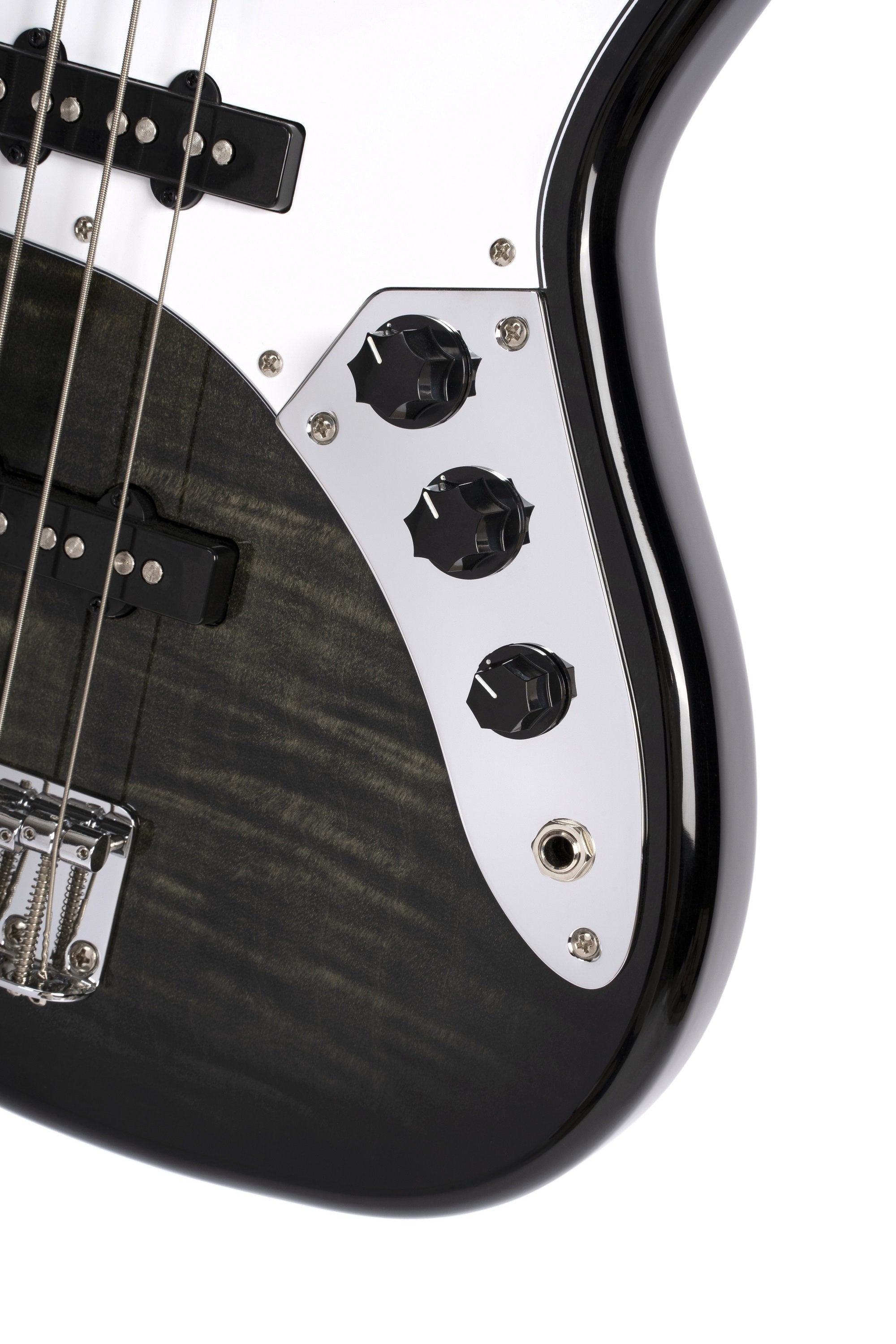Cort GB24JJ Trans Black, Bass Guitar for sale at Richards Guitars.
