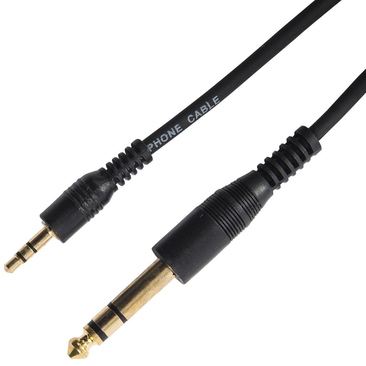 Kinsman Standard Soundcard Cable - 3.5mm Stereo/6.35mm Stereo - 10ft/3m, Cables, Microphones & Headphones for sale at Richards Guitars.