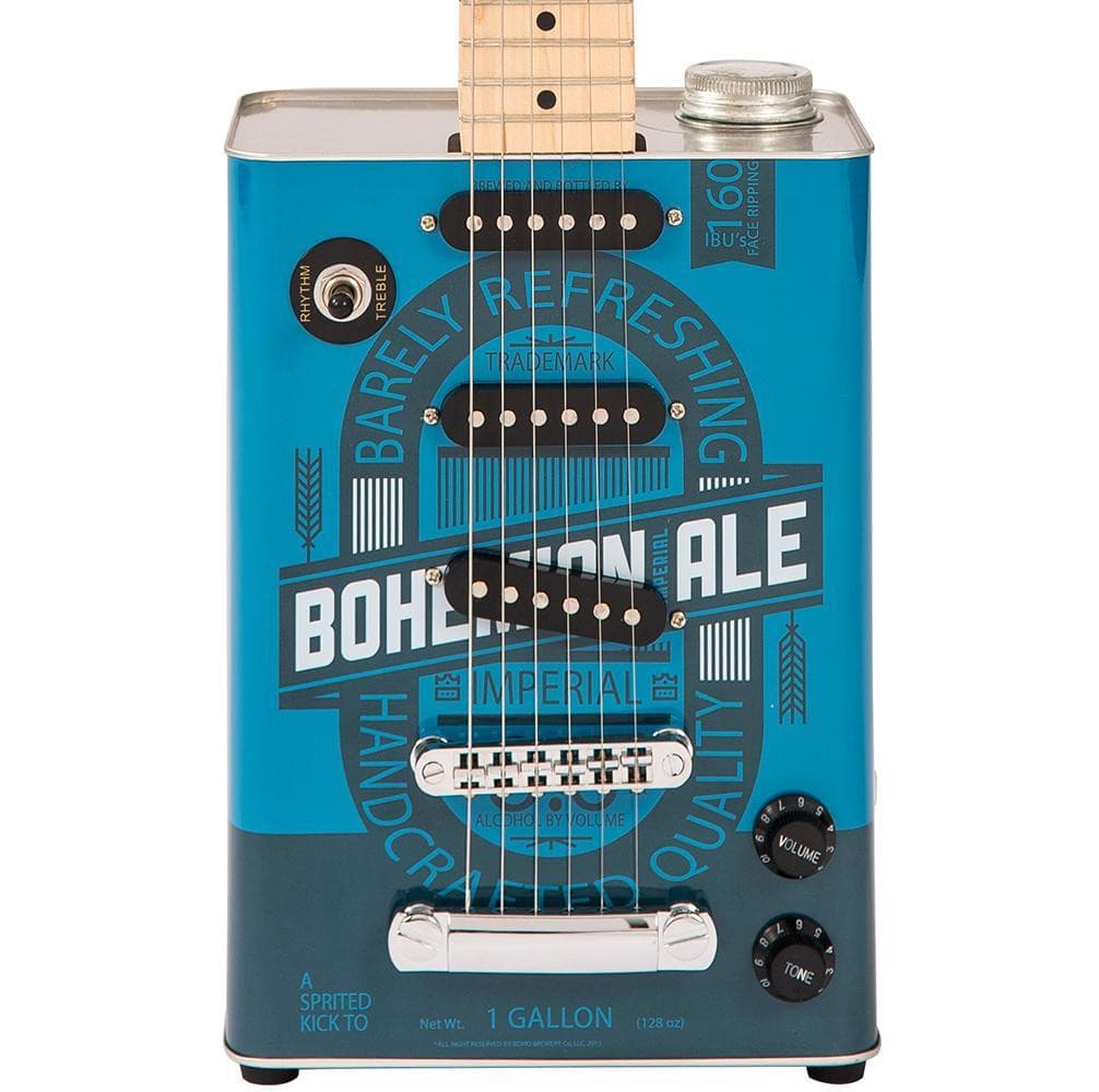 Bohemian Oil Can Guitar ~ 3 Single Coils ~ Bohemian Ale, Electric Guitar for sale at Richards Guitars.