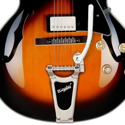 Cort Yorktown Hollowbody Bigsby w/Bag Tobacco Burst, Electric Guitar for sale at Richards Guitars.