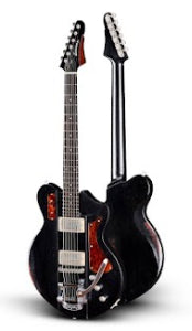 Eastman Juliet V//B-BK Antique Black With Bigsby, Electric Guitar for sale at Richards Guitars.