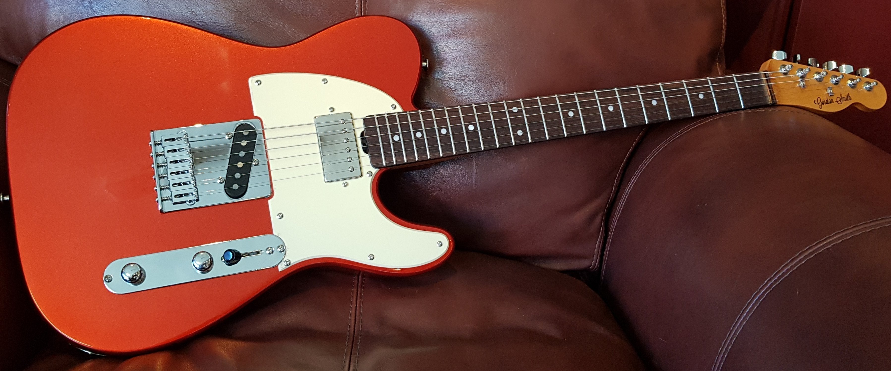 Gordon Smith Classic T HBS Custom Candy Apple Red, Electric Guitar for sale at Richards Guitars.