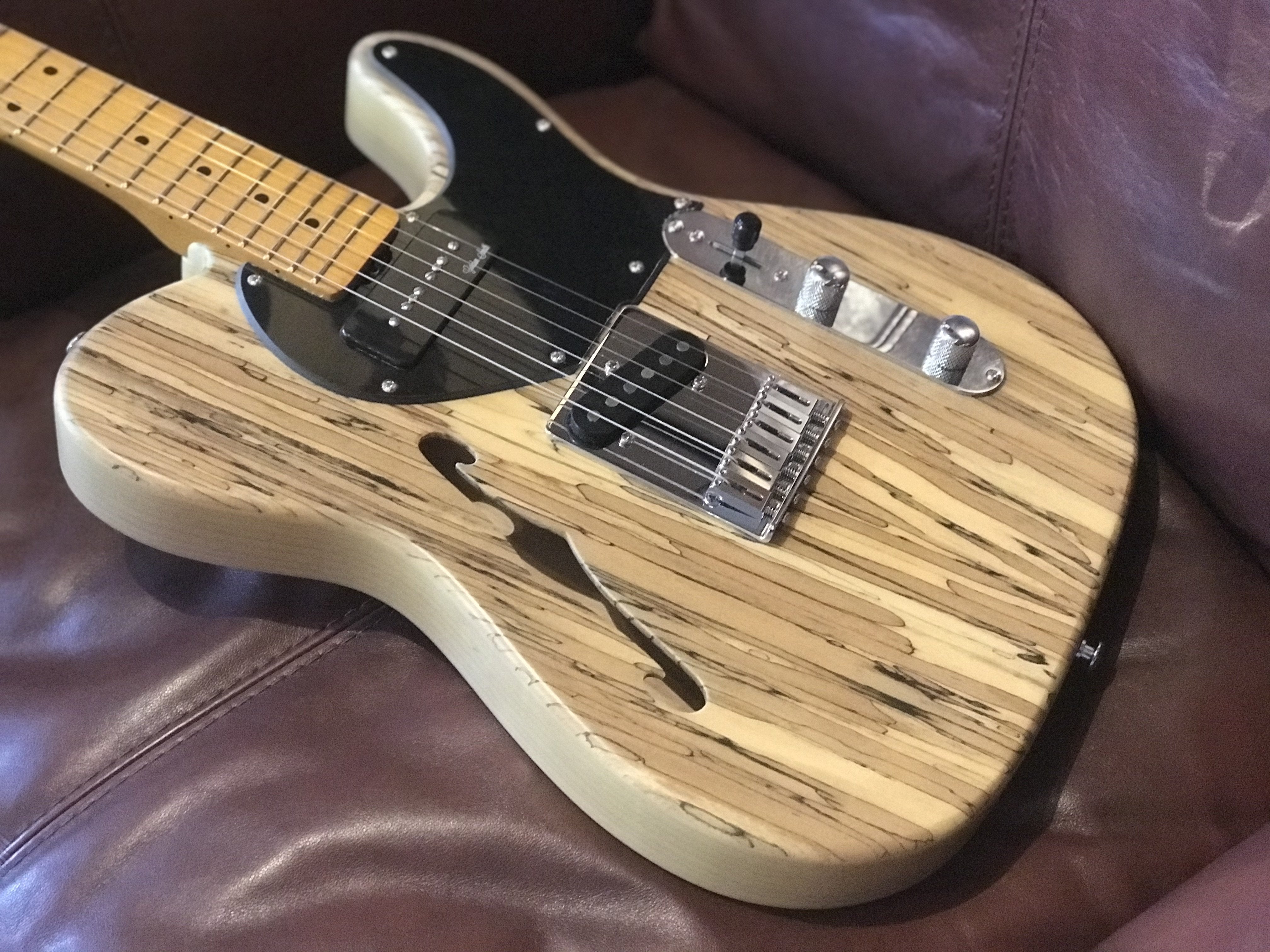 Gordon Smith Classic T Spalted Birch Semi Hollow Custom, Electric Guitar for sale at Richards Guitars.