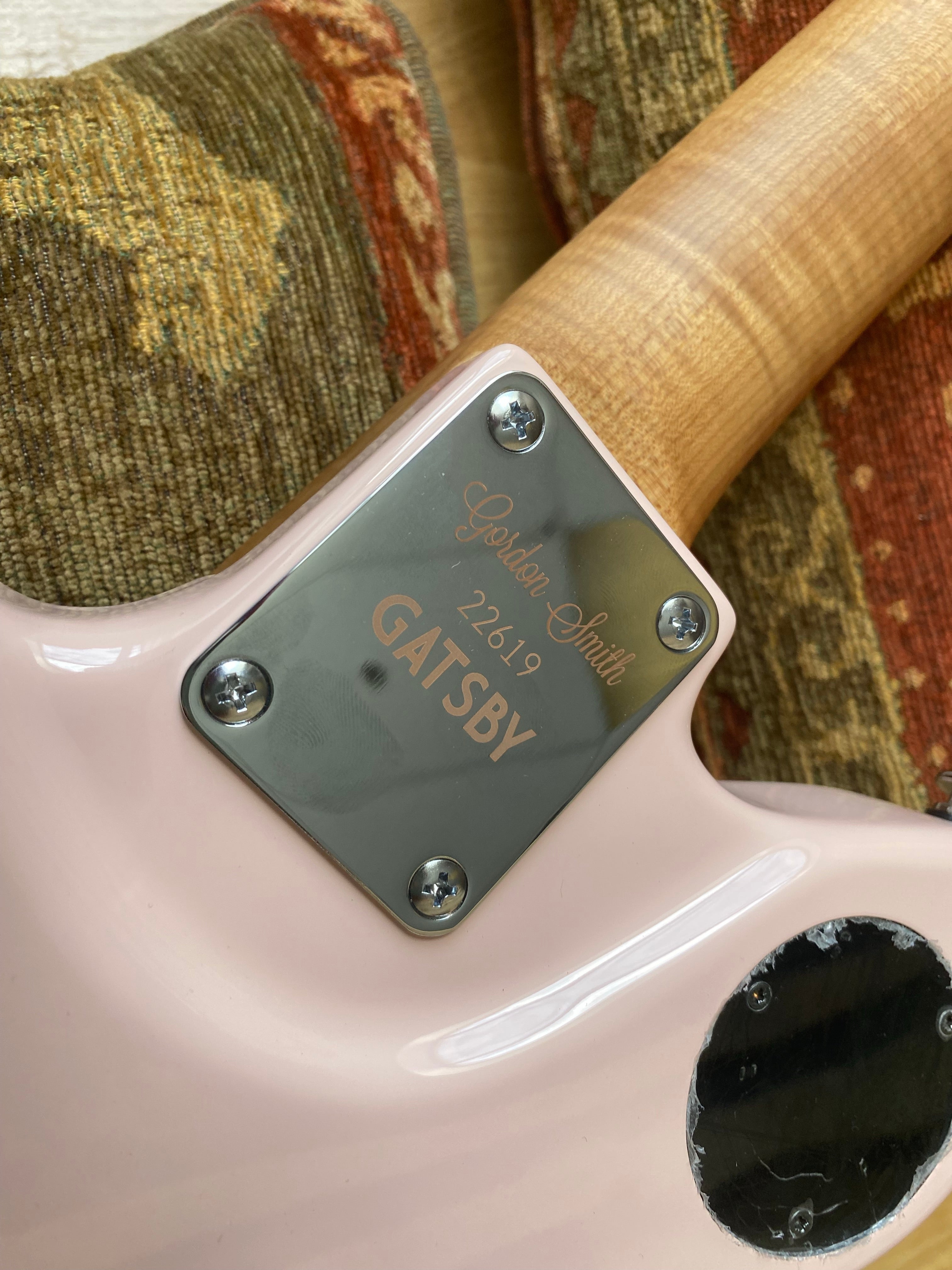 Gordon Smith Gatsby Custom Shell Pink HB P90, Electric Guitar for sale at Richards Guitars.