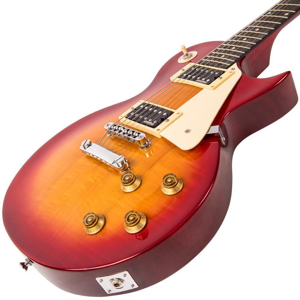 Vintage V100NB ReIssued Electric Guitar ~ Unbound Cherry Sunburst, Electric Guitar for sale at Richards Guitars.
