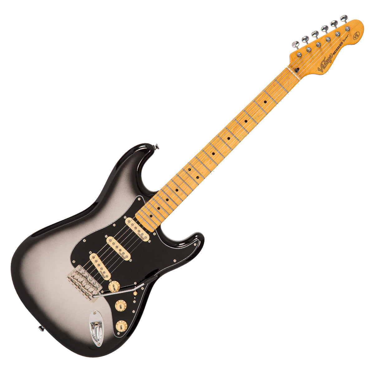 Vintage V6 ReIssued Electric Guitar ~ Silverburst, Electric Guitar for sale at Richards Guitars.