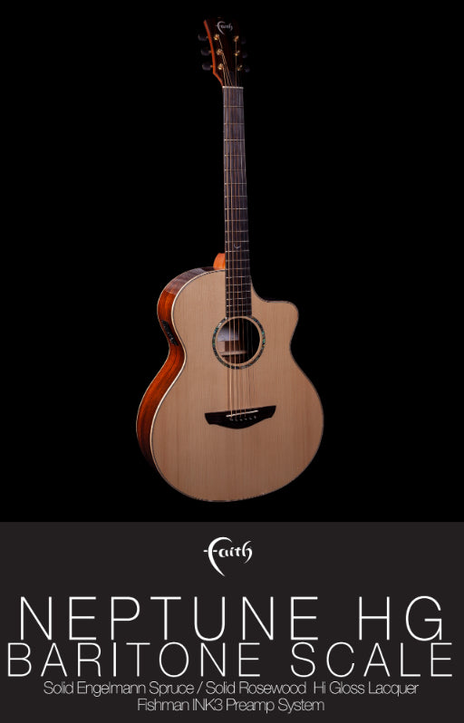 Faith FNBCEHG Baritone, Electro Acoustic Guitar for sale at Richards Guitars.