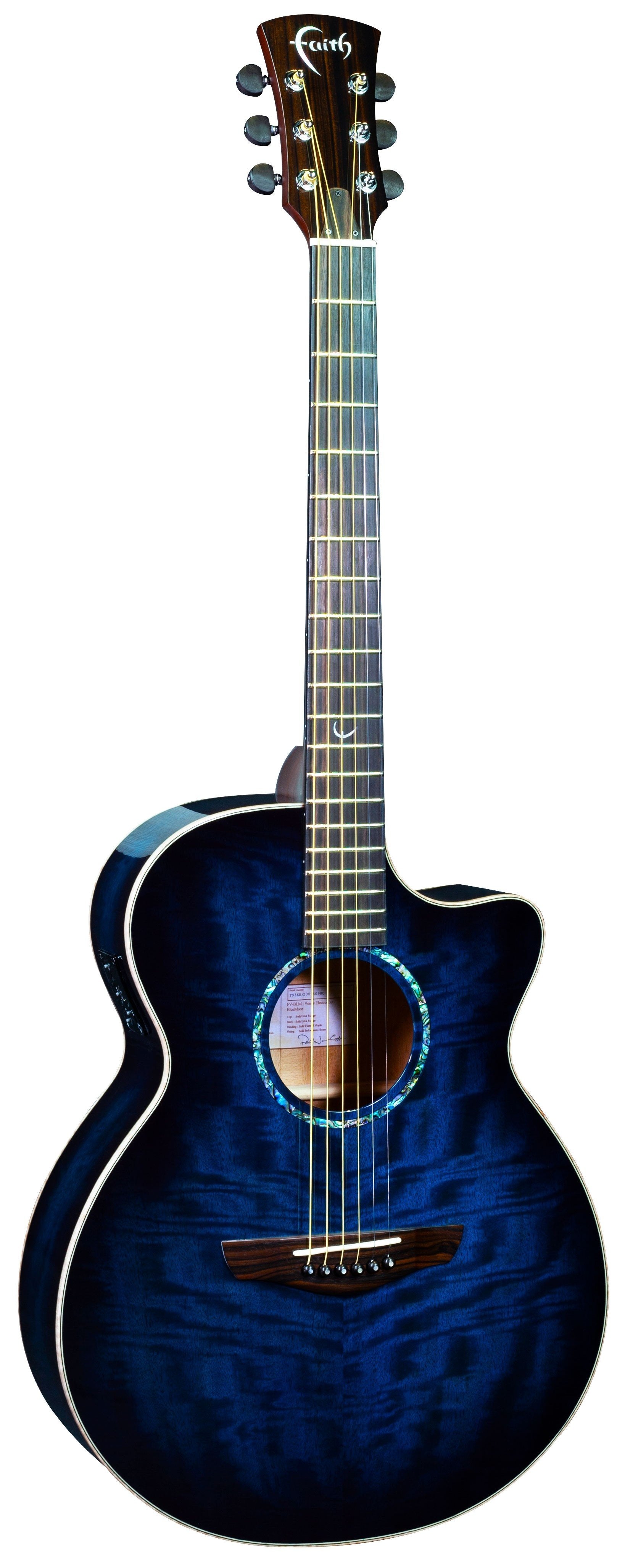 Faith FVBLML Left Handed Blue Moon Venus Electro Acoustic Guitar, Electro Acoustic Guitar for sale at Richards Guitars.