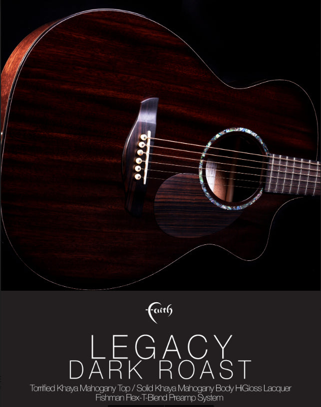 Faith PJE FG5HCE Earth Dark Roast Legacy, Electro Acoustic Guitar for sale at Richards Guitars.
