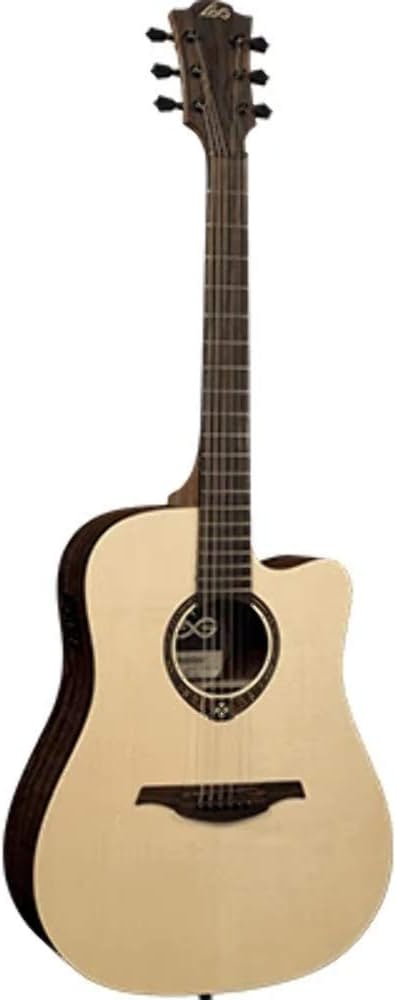 Lag T270DCE Tramontane Dreadnought Cutaway electro, Electro Acoustic Guitar for sale at Richards Guitars.