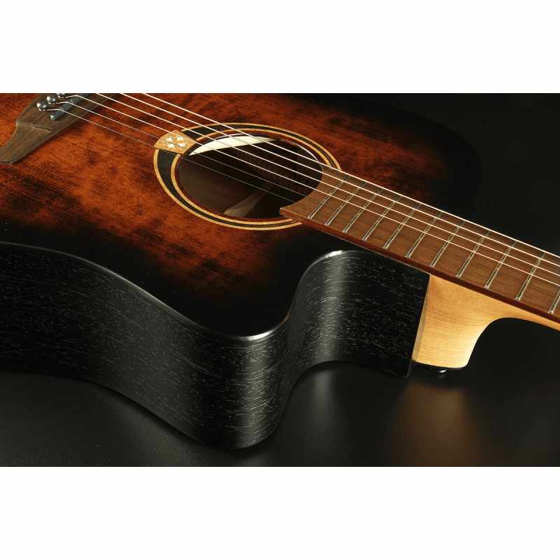 Lag T70DCE-B&B Lefty Dreadnought Cutaway electro, Electro Acoustic Guitar for sale at Richards Guitars.