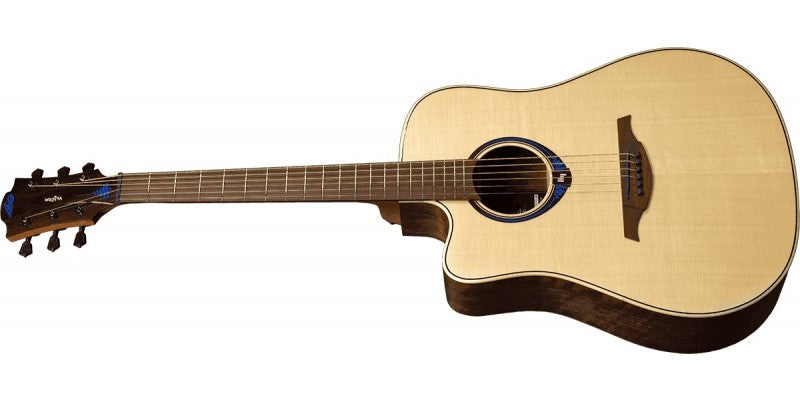 LAG TLHV20DCE Tramontane HyVibe 20 Left Handed with Hard Case, Electro Acoustic Guitar for sale at Richards Guitars.