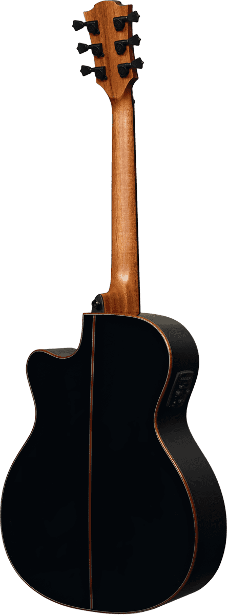 LAG TRAMONTANE 118 T118ACE-BLK AUDITORIUM CUTAWAY ELECTRO BLACK, Electro Acoustic Guitar for sale at Richards Guitars.