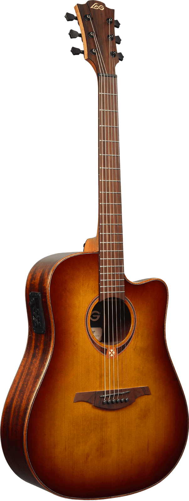 LAG TRAMONTANE 118 T118DCE-BRS DREADNOUGHT CUTAWAY ELECTRO BROWN SHADOW, Electro Acoustic Guitar for sale at Richards Guitars.