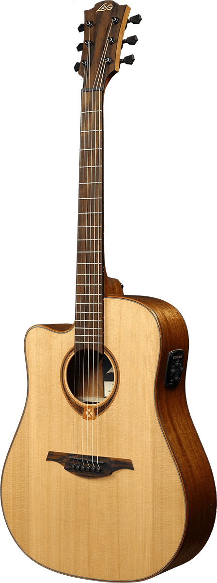 LAG TRAMONTANE 118 TL118DCE LEFTY DREADNOUGHT CUTAWAY ELECTRO, Electro Acoustic Guitar for sale at Richards Guitars.