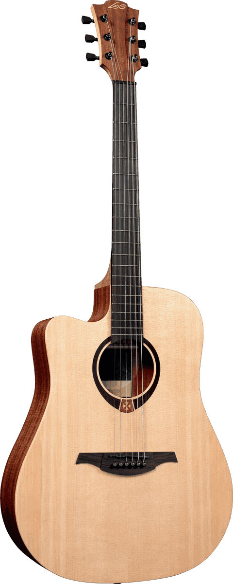 LAG TRAMONTANE 70 TL70DCE LEFTY DREADNOUGHT CUTAWAY ELECTRO, Electro Acoustic Guitar for sale at Richards Guitars.