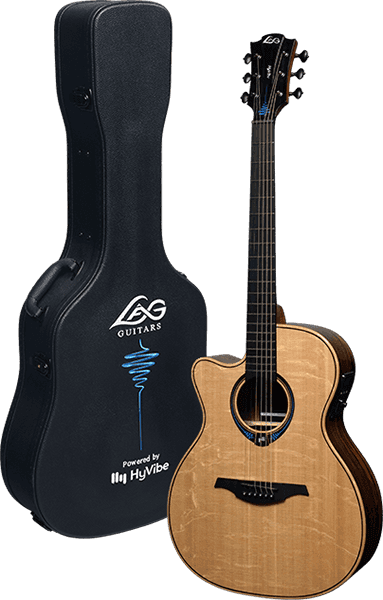 Lag HYVIBE 30 TLHV30ACE TRAMONTANE LEFT AUDITORIUM CTW, Electro Acoustic Guitar for sale at Richards Guitars.