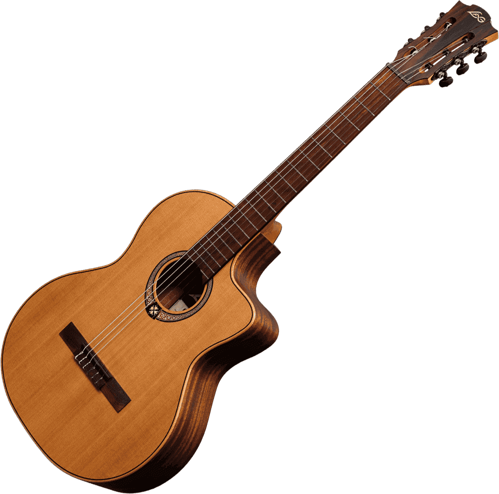 LAG OCCITANIA 170 OC170CE CLASSICAL CUTAWAY ELECTROACOUSTIC, Electro Nylon Strung Guitar for sale at Richards Guitars.