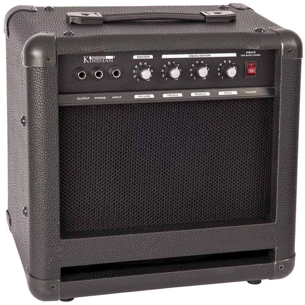Kinsman KBA15 15W Bass Amplifier,  for sale at Richards Guitars.