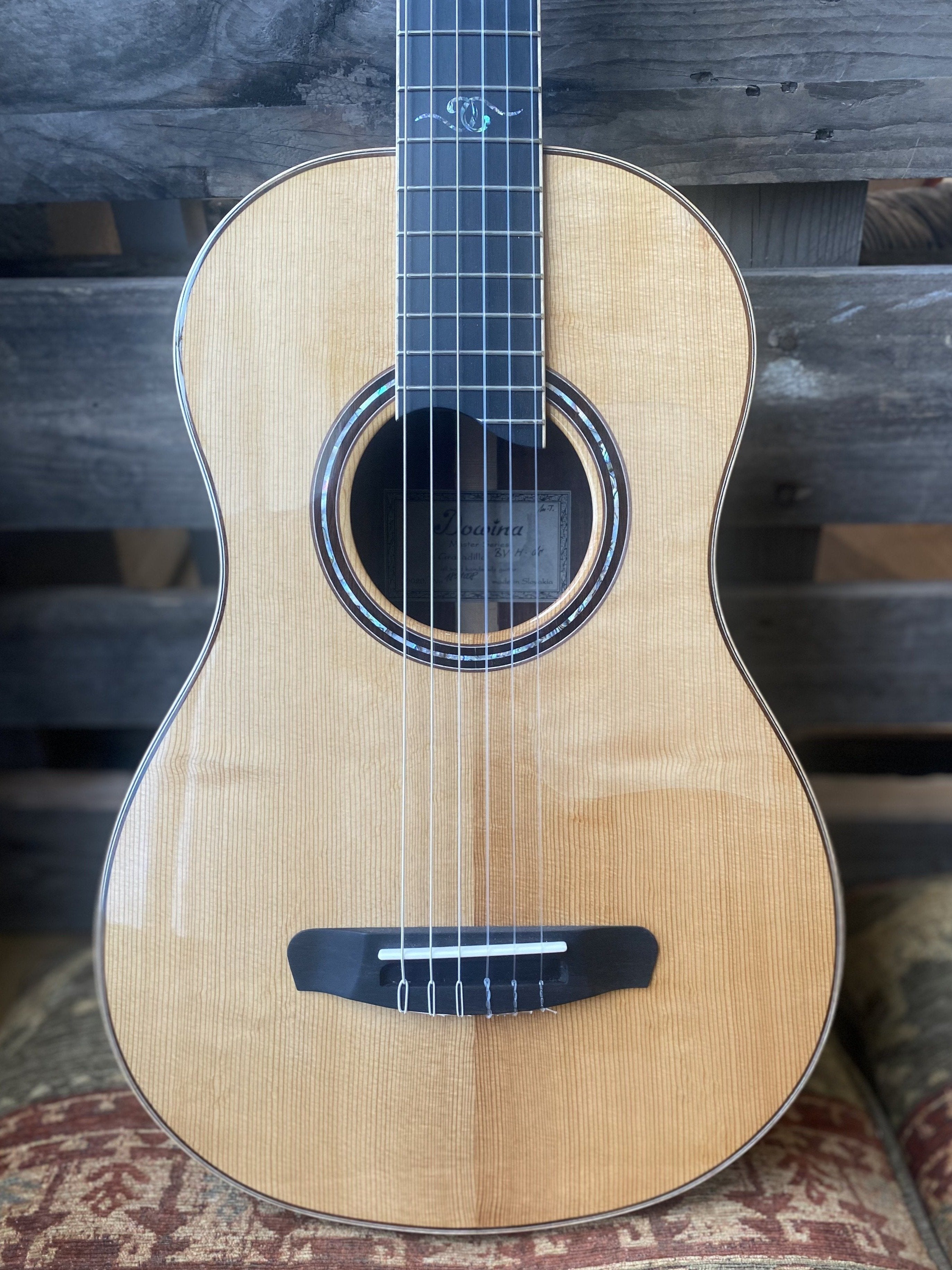 Dowina Granadillo DS BVH Thermo Cured Nylon String Hybrid, Nylon Strung Guitar for sale at Richards Guitars.