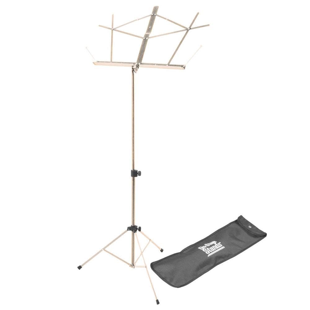 On-Stage Compact Music Stand w/Bag- Nickel,  for sale at Richards Guitars.