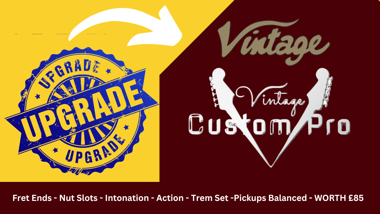 Vintage Custom Pro Upgrade, Pro Guitar Setup for sale at Richards Guitars.