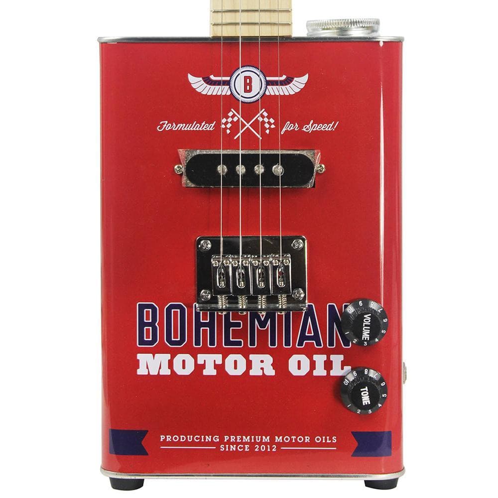 Bohemian Oil Can Ukulele ~ Motor Oil, Ukulele for sale at Richards Guitars.