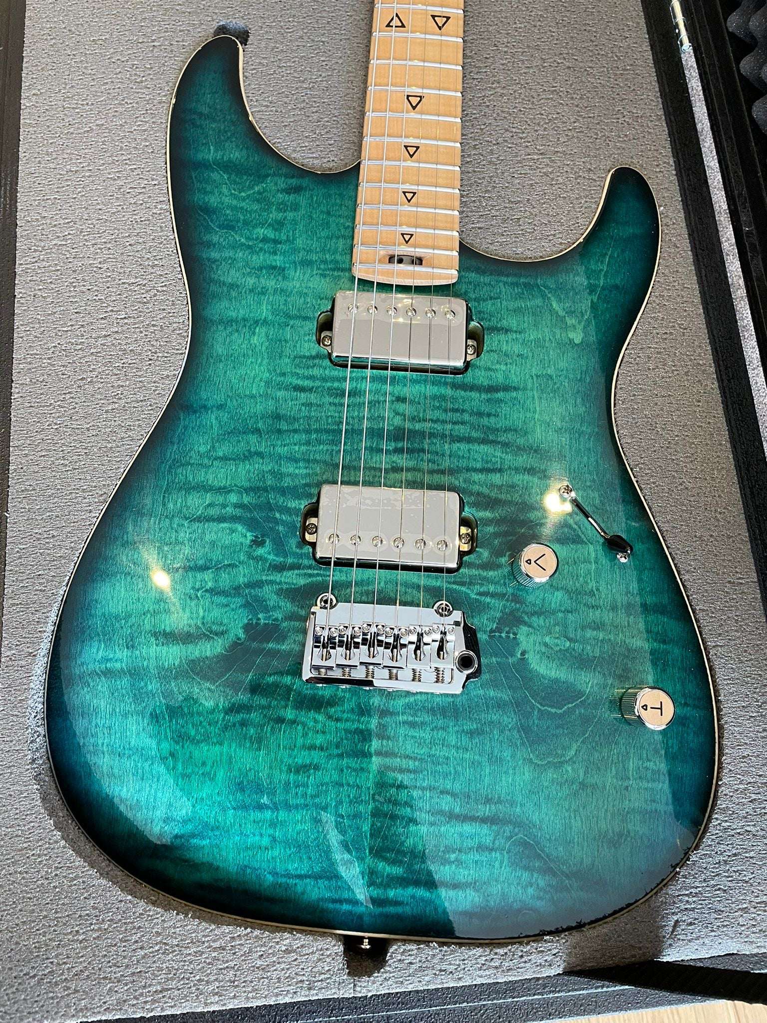 Valiant Soothsayer Malachite Alchemist Custom, Electric Guitar for sale at Richards Guitars.