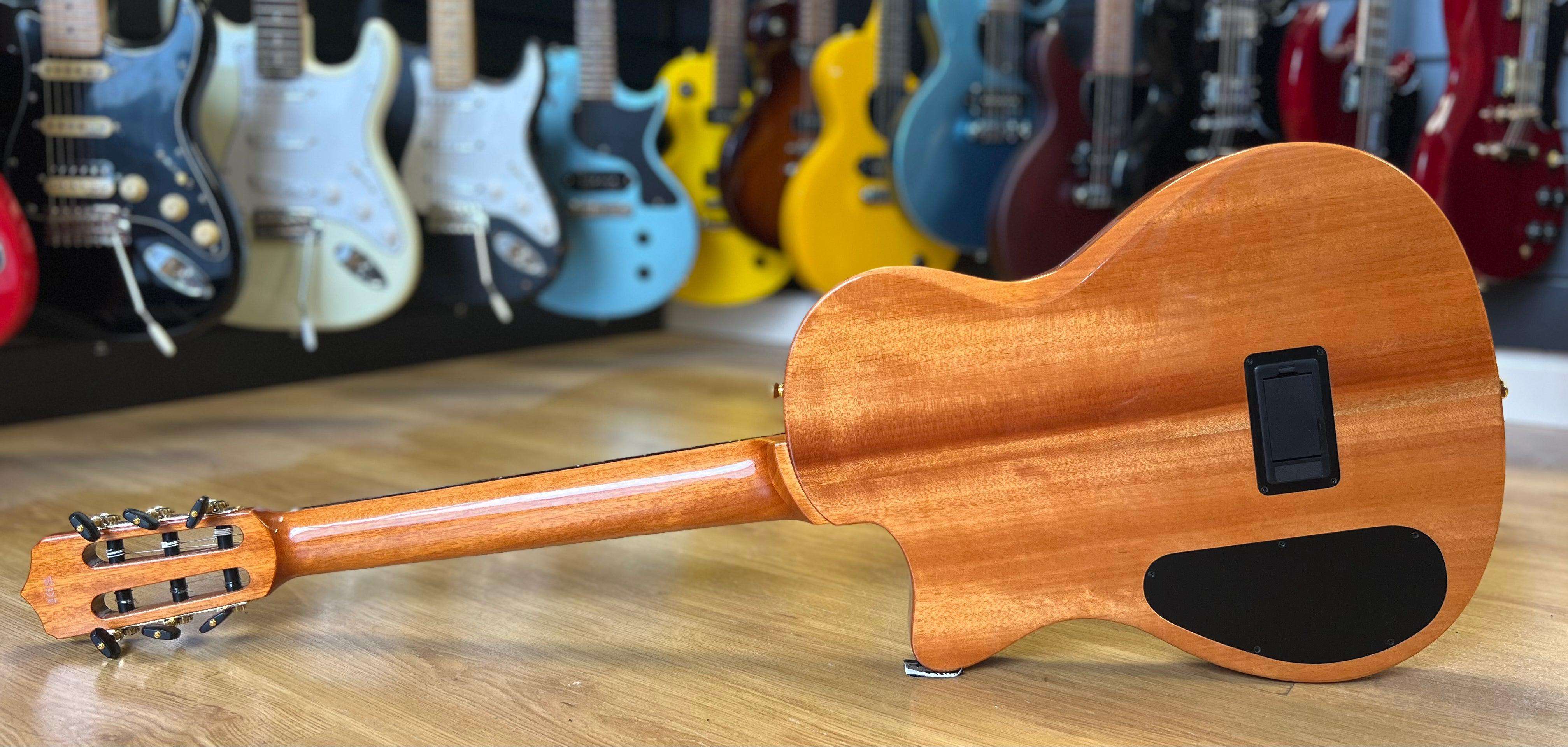 Cordoba Stage Natural Deep Wine, Electro Nylon Strung Guitar for sale at Richards Guitars.