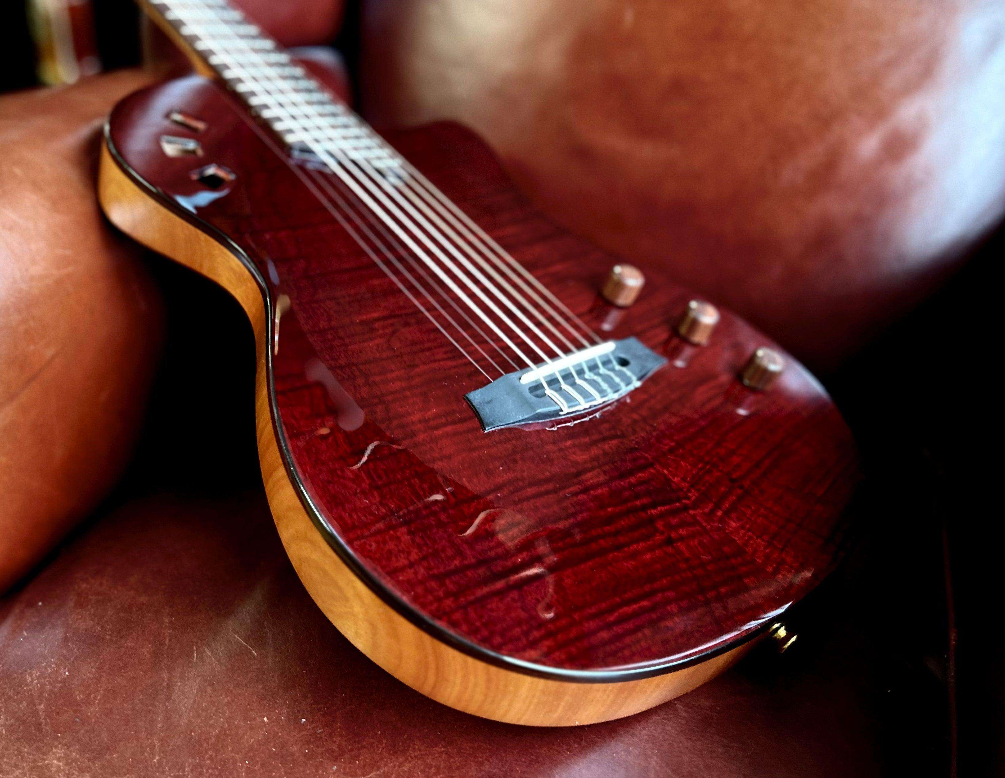 Cordoba Stage Natural Deep Wine, Electro Nylon Strung Guitar for sale at Richards Guitars.