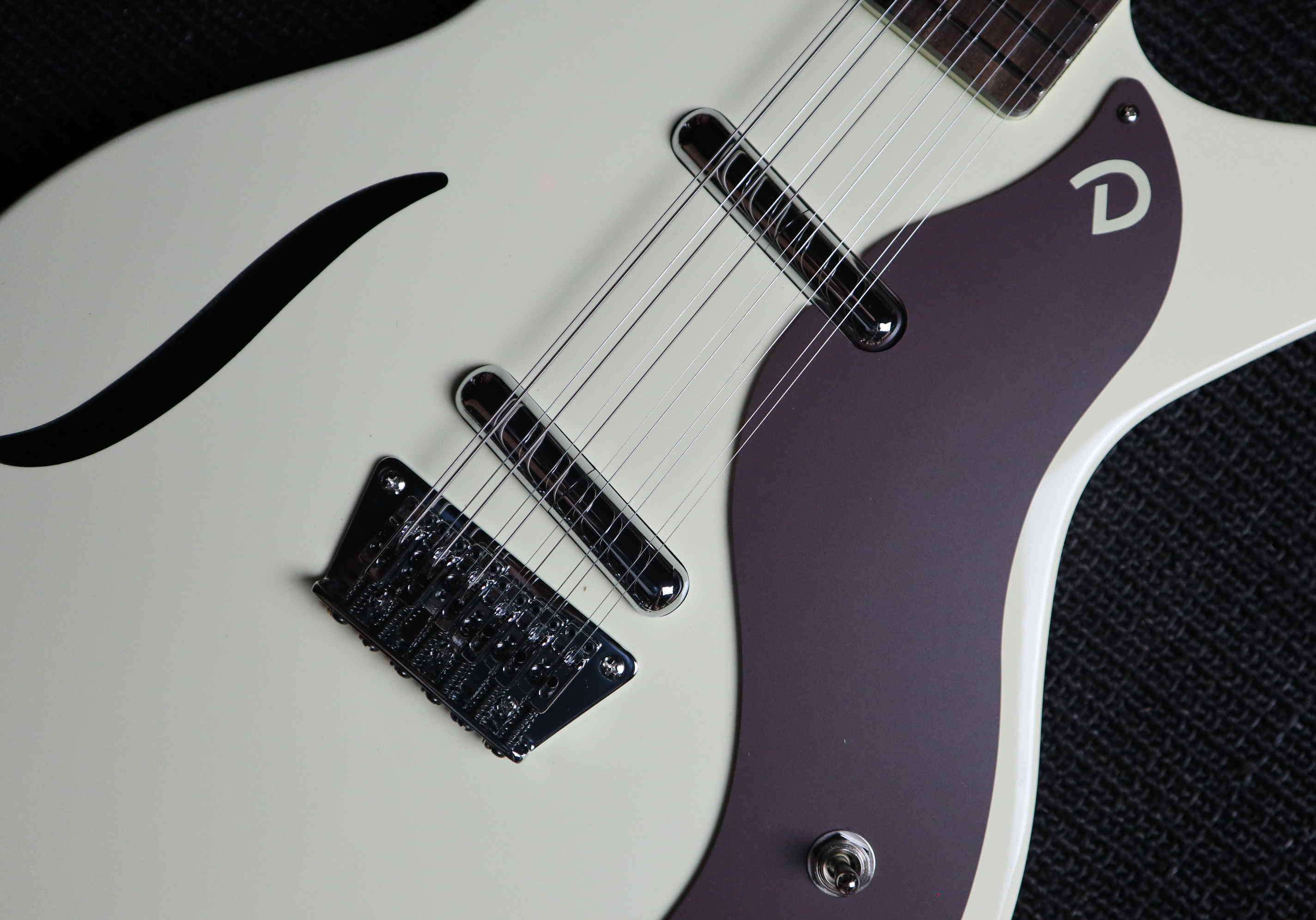 Danelectro Vintage 12 Sting Guitar ~ Vintage White, Electric Guitar for sale at Richards Guitars.