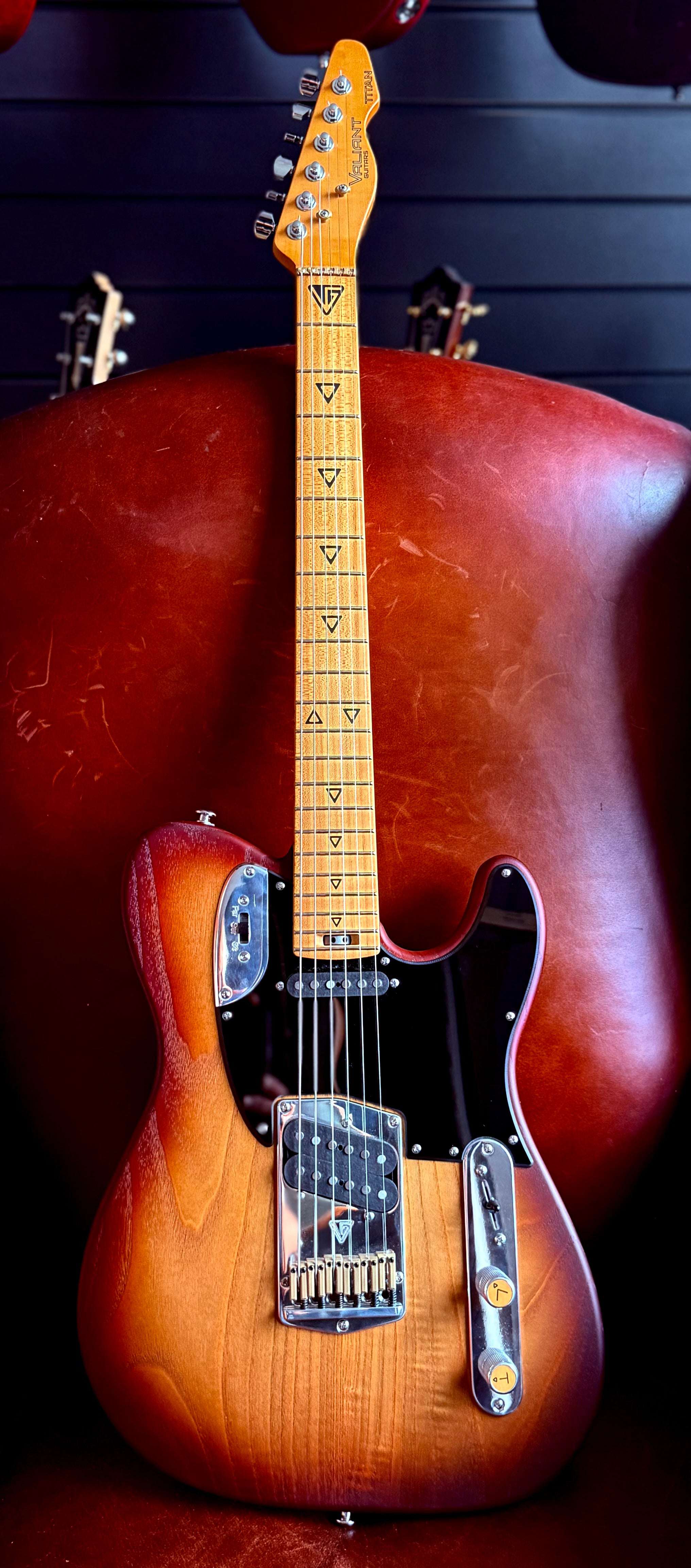 Valiant Titan Sunburst, Electric Guitar for sale at Richards Guitars.