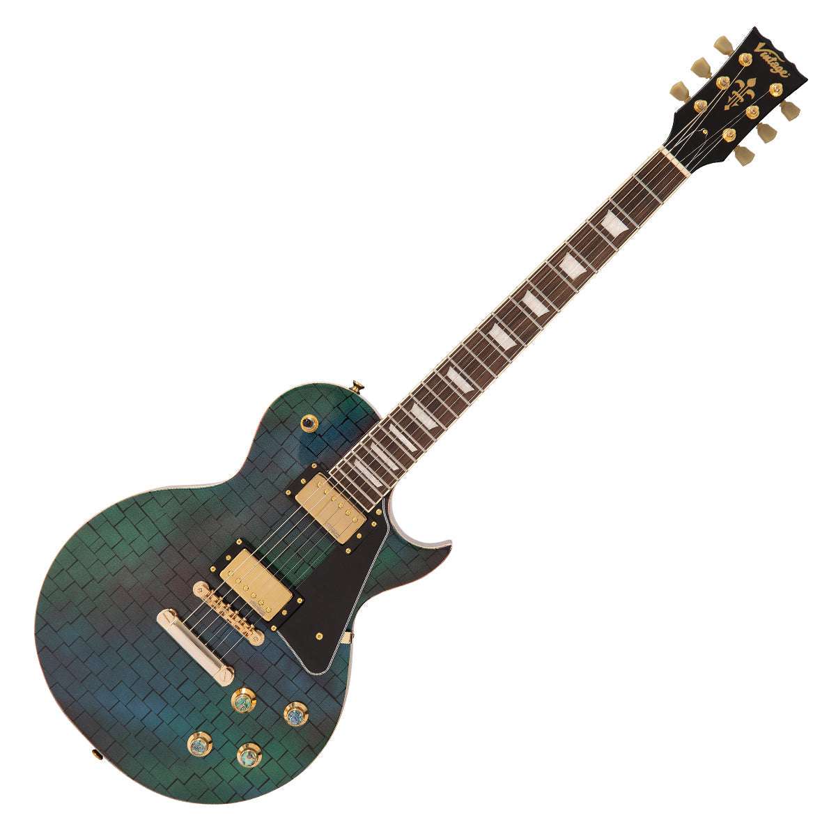 IN BUILD: - Vintage V100 ProShop Unique ~ The Brick, Electric Guitar for sale at Richards Guitars.
