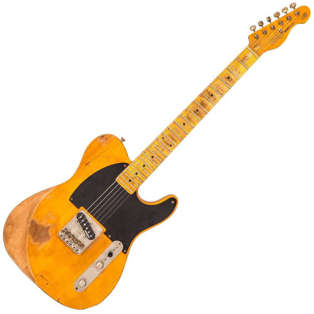 IN BUILD: - Vintage V52 ProShop Unique ~ Butterscotch, Electric Guitar for sale at Richards Guitars.