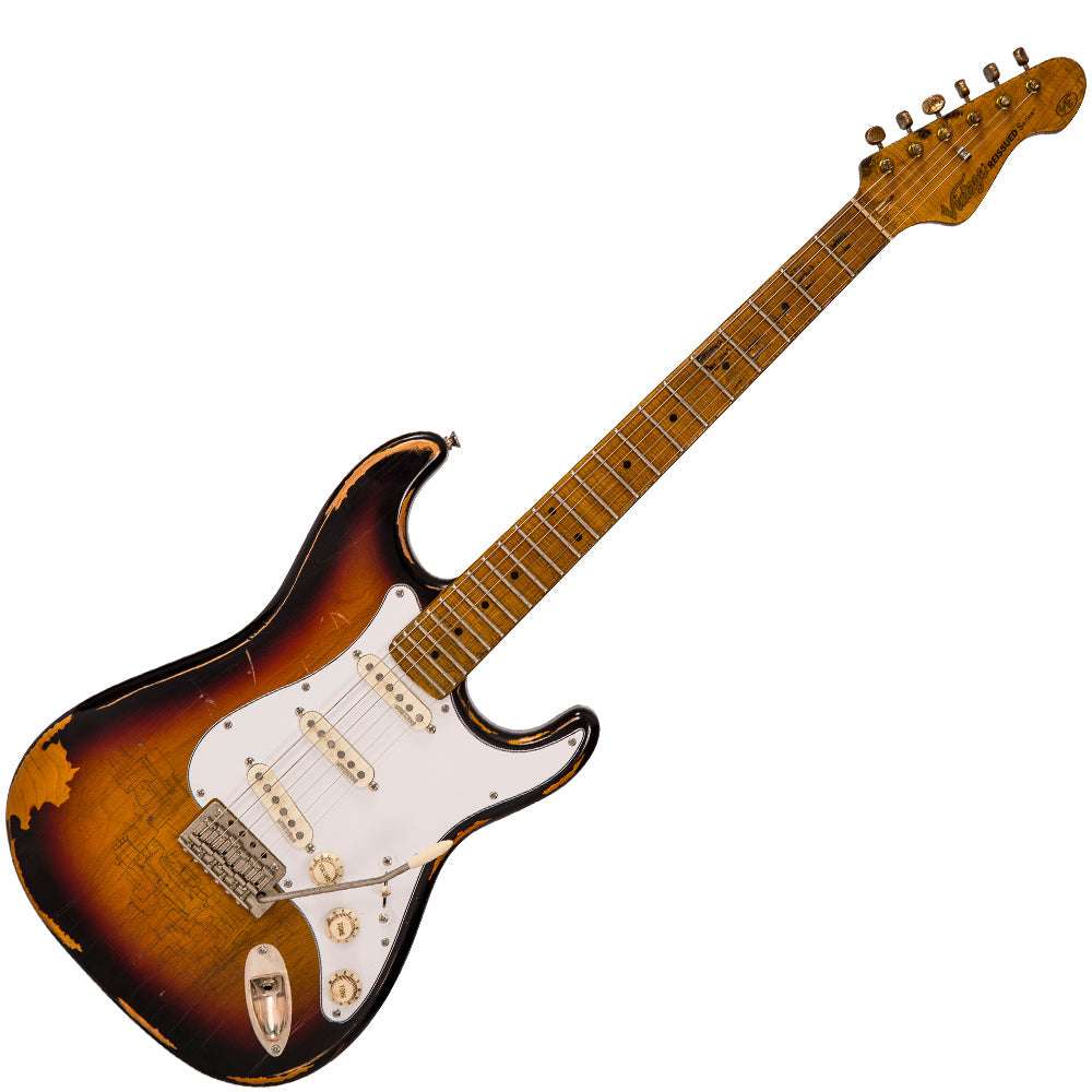 IN BUILD: - Vintage V6 ProShop Unique ~ The Jungmeister Original Classic Burst, Electric Guitar for sale at Richards Guitars.