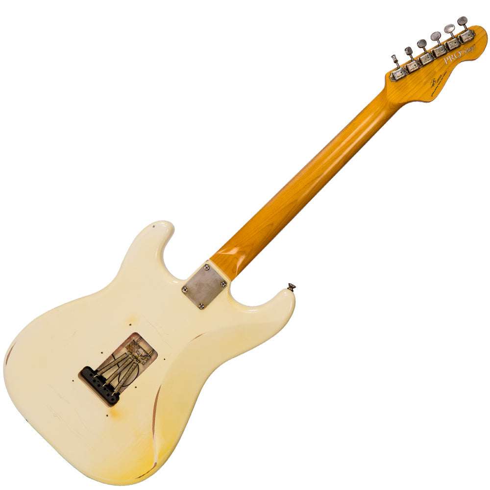 IN BUILD: - Vintage V6 ProShop Unique ~ Vintage White, Electric Guitar for sale at Richards Guitars.