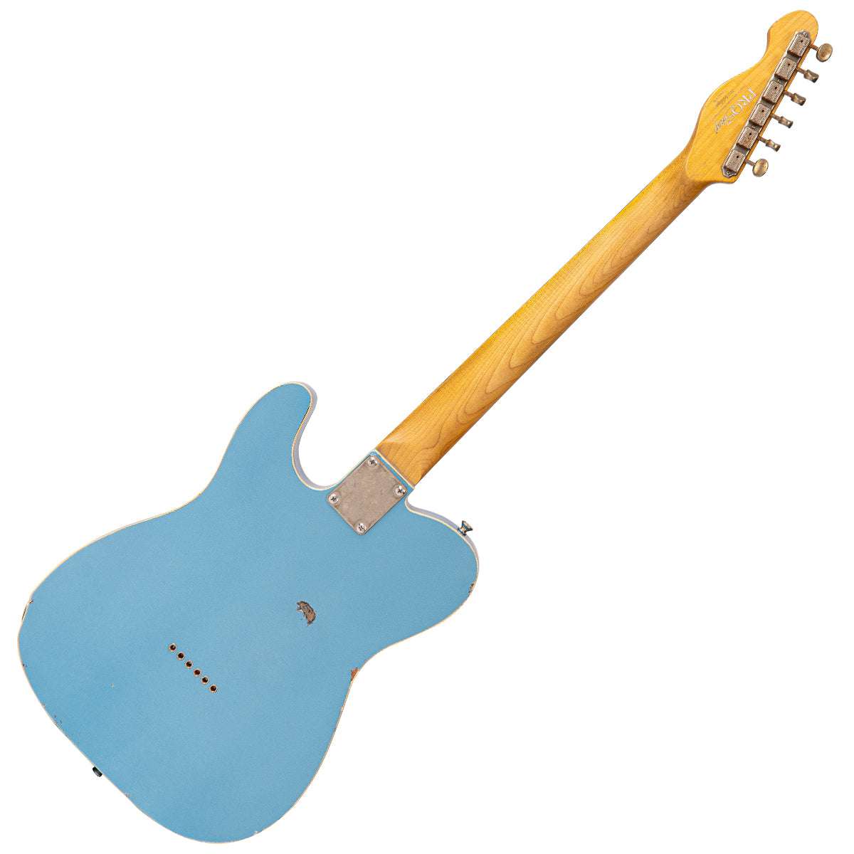 IN BUILD: - Vintage V62 ProShop Unique ~ Blue Sparkle, Electric Guitar for sale at Richards Guitars.