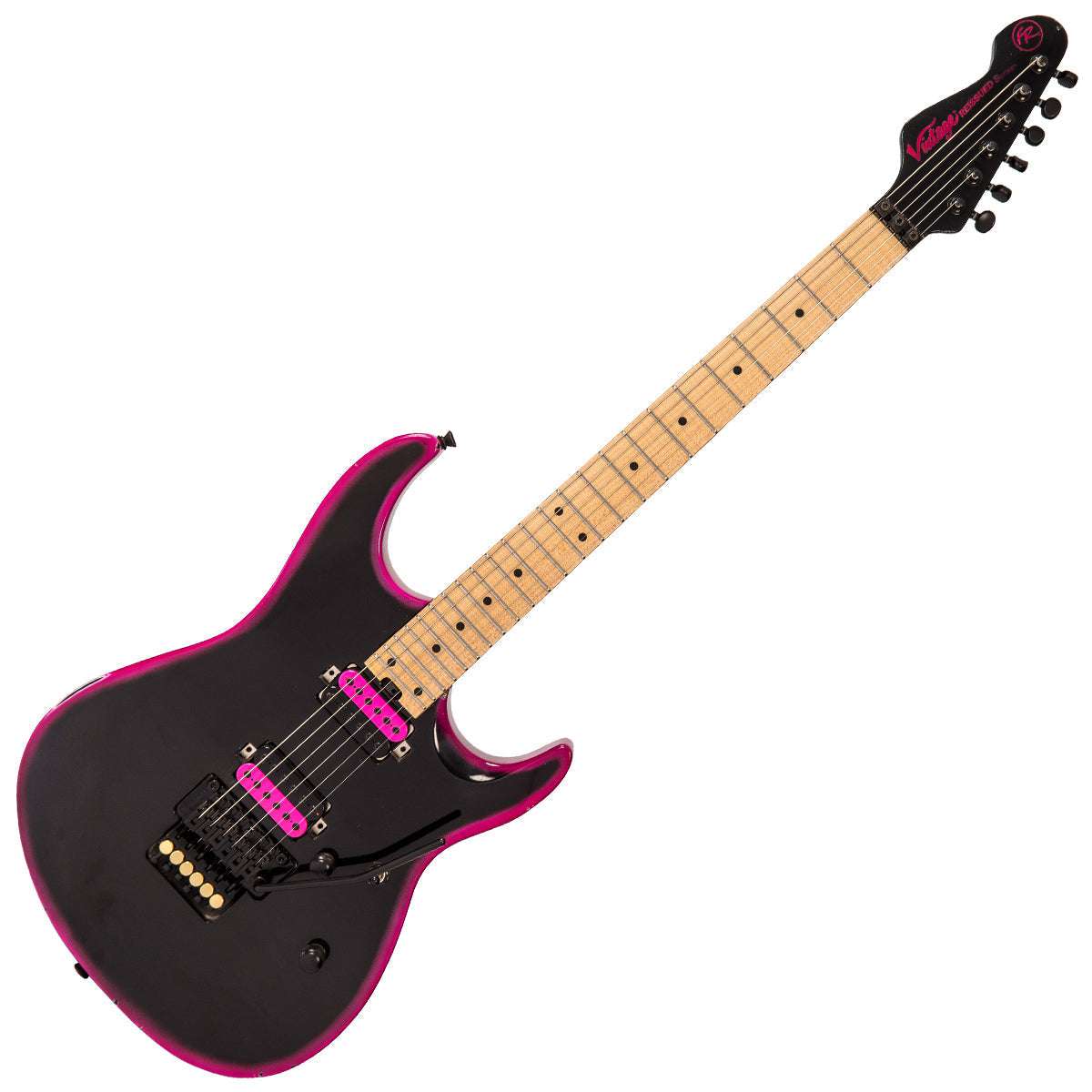 IN BUILD: - Vintage V624 ProShop Unique ~ Raw Knuckle Pink, Electric Guitar for sale at Richards Guitars.