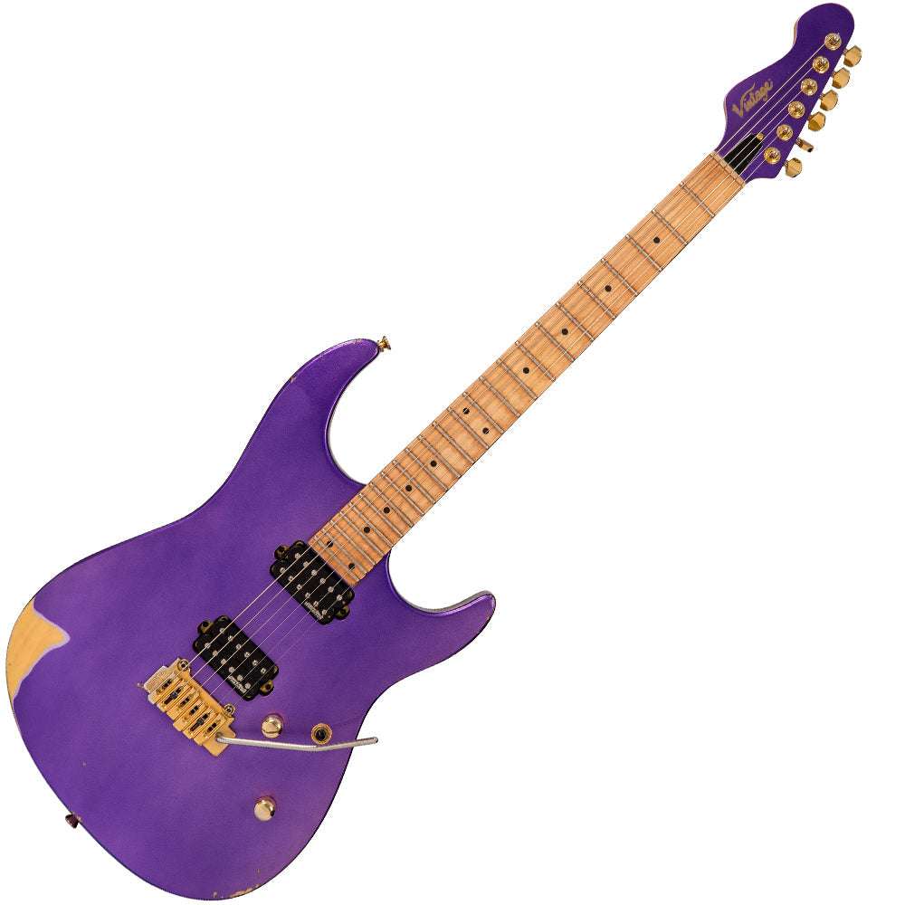 IN BUILD: - Vintage V6M24 ProShop Unique ~ Pasadena Purple, Electric Guitar for sale at Richards Guitars.