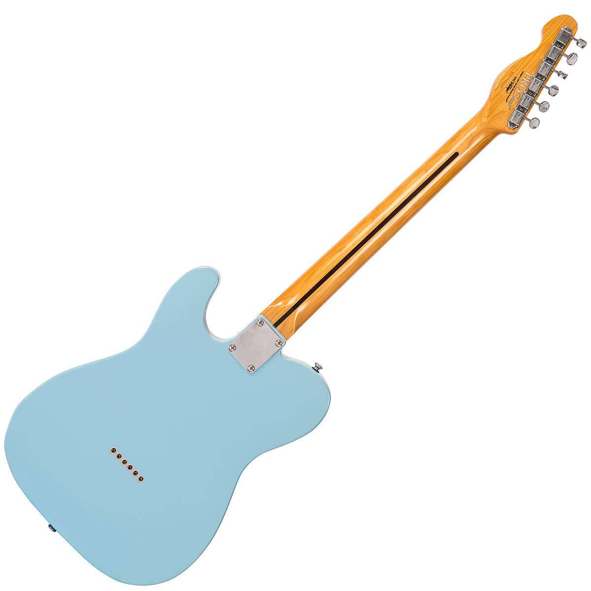 IN BUILD: - Vintage V75 ProShop Unique ~ Laguna Blue Paisley, Electric Guitar for sale at Richards Guitars.