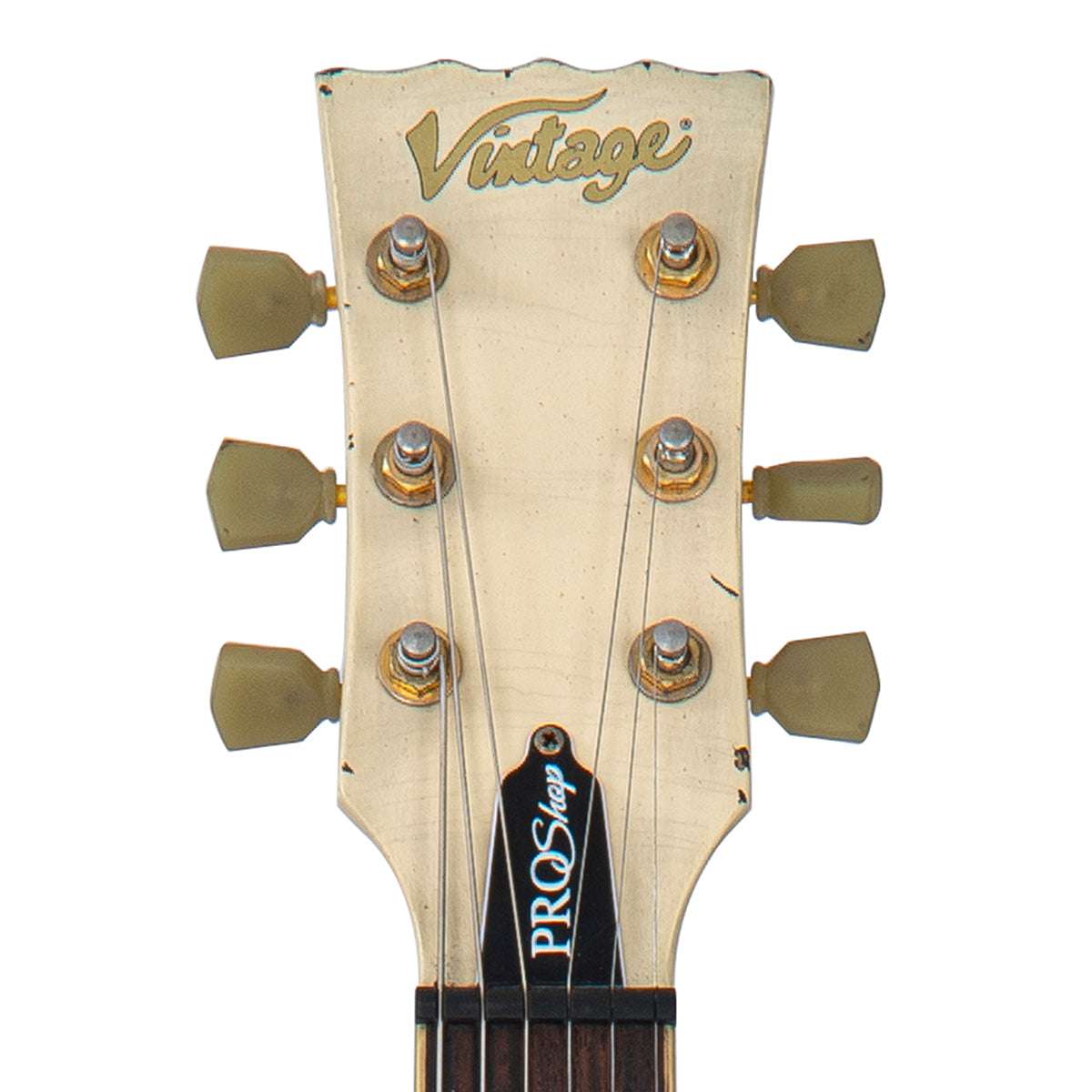 IN BUILD: - Vintage VS6 ProShop Custom-Build ~ Heavy Relic Vintage White, Electric Guitar for sale at Richards Guitars.