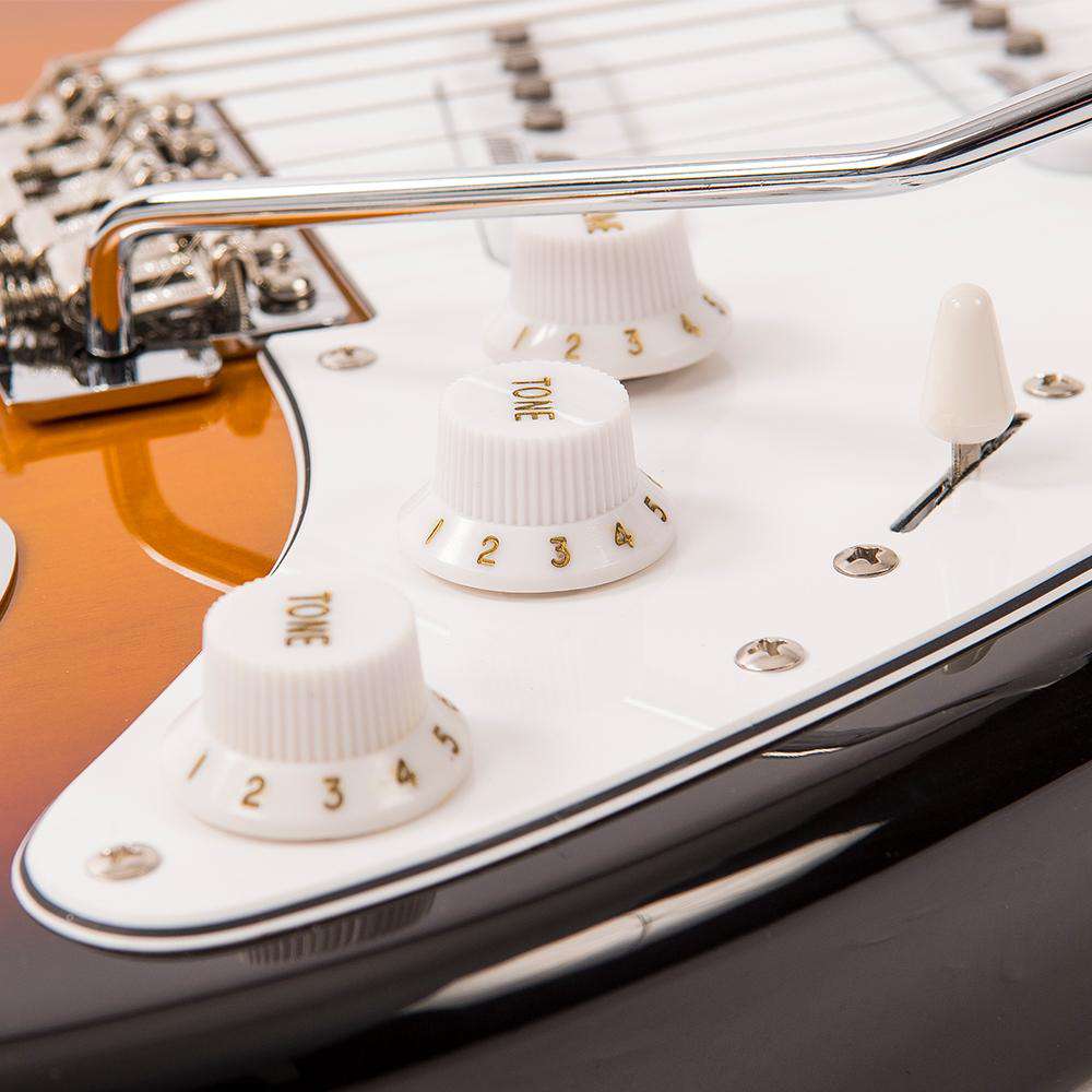 Vintage V6 ReIssued Electric Guitar ~ Sunset Sunburst, zu verkaufen bei Richards Guitars.