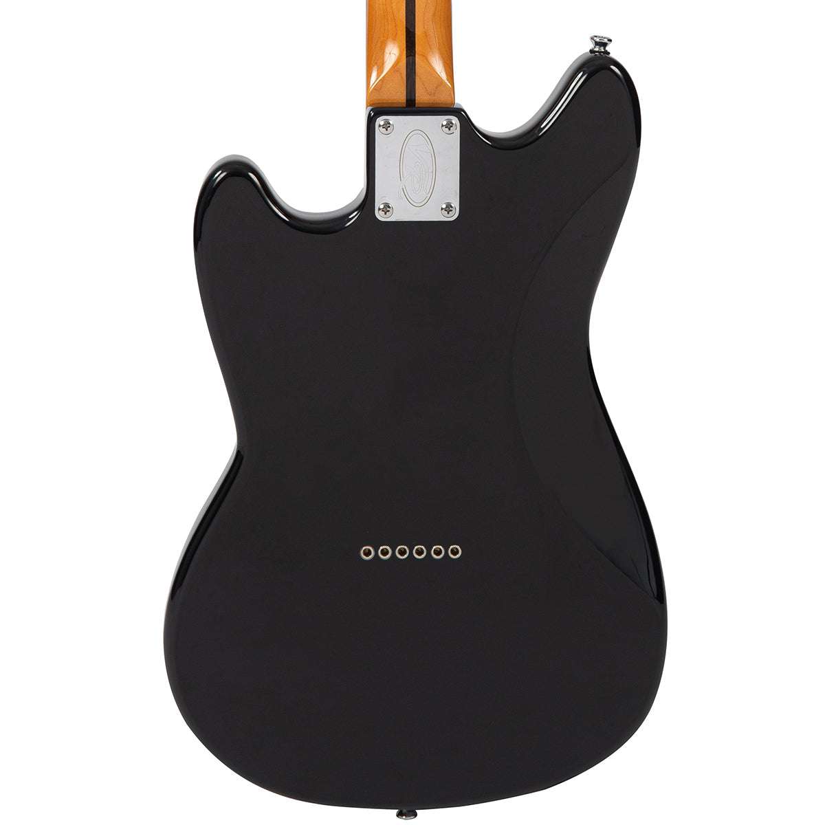 Vintage REVO Series 'Colt HH Twin Hardtail' Electric Guitar ~ Boulevard Black, Electric Guitar for sale at Richards Guitars.