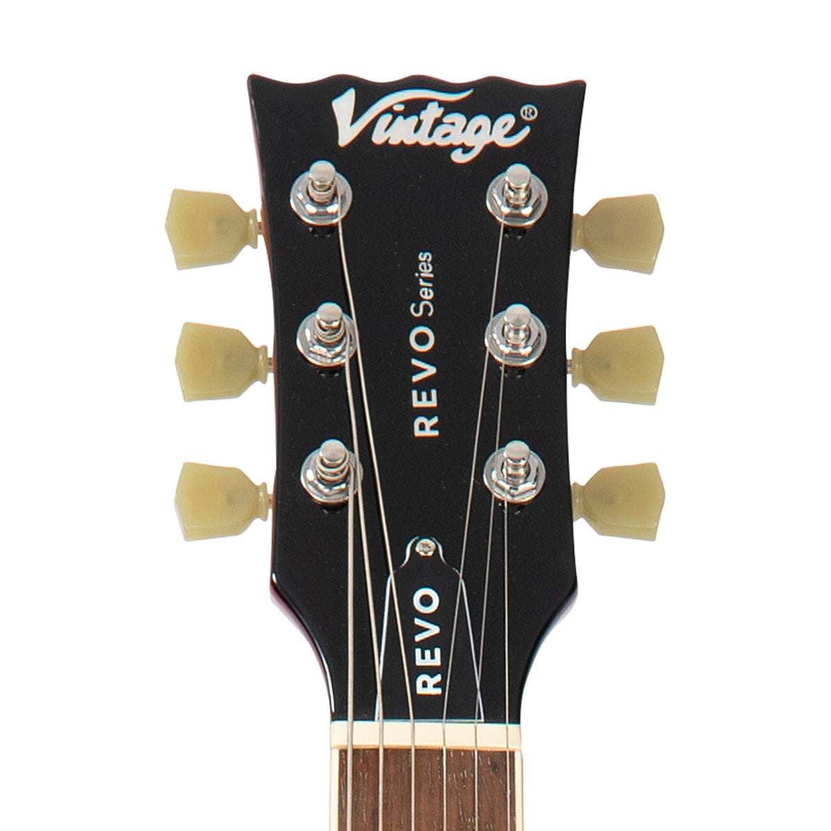 Vintage REVO Series 'Superthin' Electric Guitar ~ Cherry Red, Electric Guitar for sale at Richards Guitars.