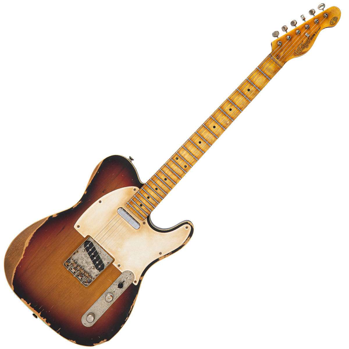 Vintage V59 ProShop LTD ~ Distressed Tobacco Sunburst (1 of 3), Electric Guitar for sale at Richards Guitars.