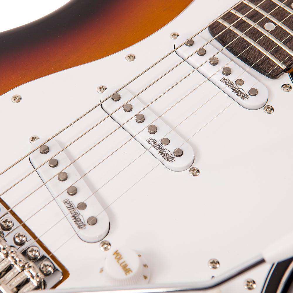 Vintage V6 ReIssued Electric Guitar ~ Sunset Sunburst, zu verkaufen bei Richards Guitars.