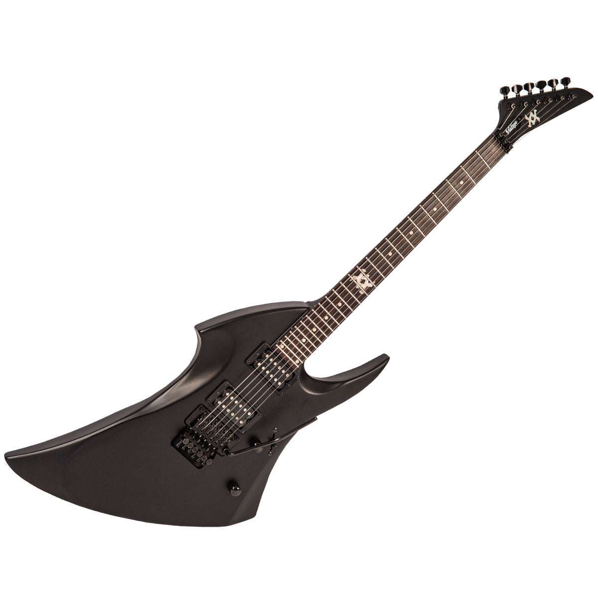 Vintage VMX Series WARP Electric Guitar ~ Satin Black, Electric Guitar for sale at Richards Guitars.